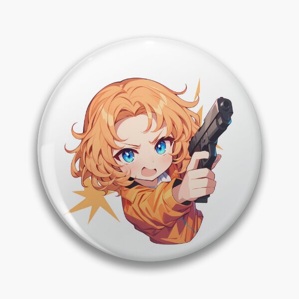 Item preview, Orange Pekoe Girls und Panzer Anime Chibi Gun designed and sold by earlobejerk.