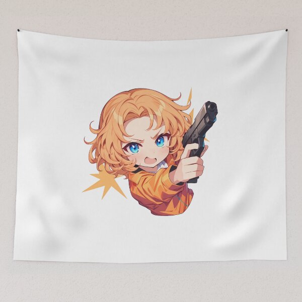 Item preview, Orange Pekoe Girls und Panzer Anime Chibi Gun designed and sold by earlobejerk.