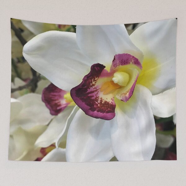 Item preview, Ivory-White Hues Elegant Orchid Flower Chic Artwork designed and sold by DEC02.
