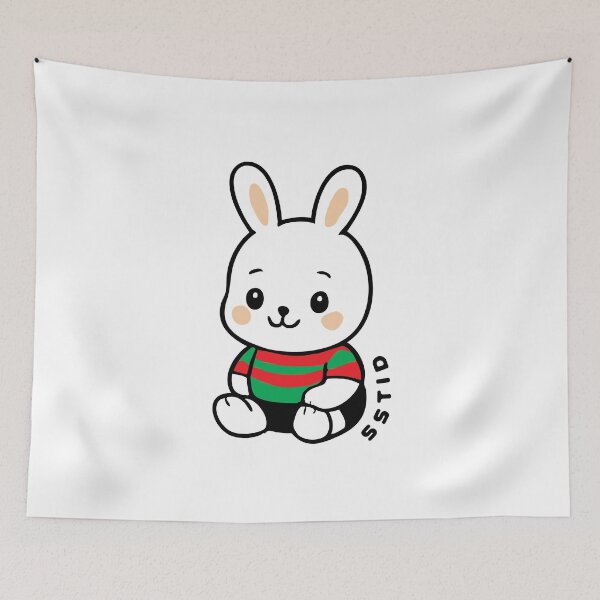 Item preview, NRL South Sydney Rabbitohs Bunny Cute Anime designed and sold by TanArtDesign.