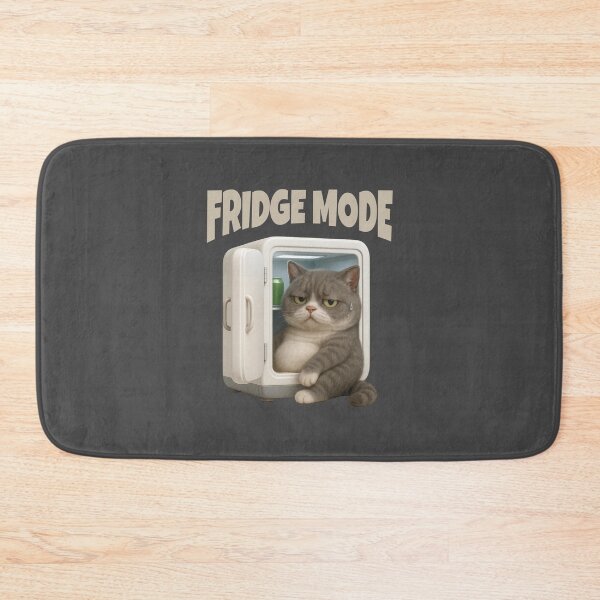 Item preview, Grumpy Cat in Fridge – Fridge Mode Summer Escape designed and sold by iamwonderkitty.