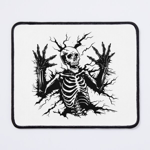 Item preview, Skeleton Breakout – Horror Comic Style Halloween Art designed and sold by inkoutninja.