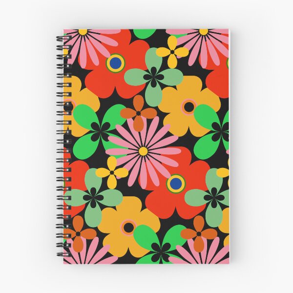 Item preview, 1960's Retro Red, Yellow, Pink, And Green Flower Pattern designed and sold by DEC02.