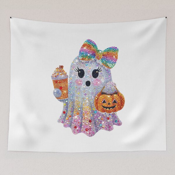 Item preview, Trendy Halloween Rhinestones Ghost designed and sold by Nemethadrian.