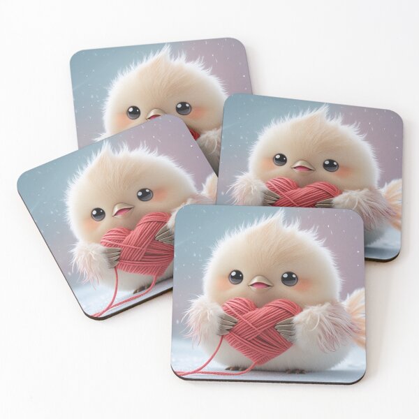 Item preview, Fluffy Shima Enaga with Heart – Adorable Japanese Snow Fairy designed and sold by LEO'S CREATURE　れおずくりーちゃー.