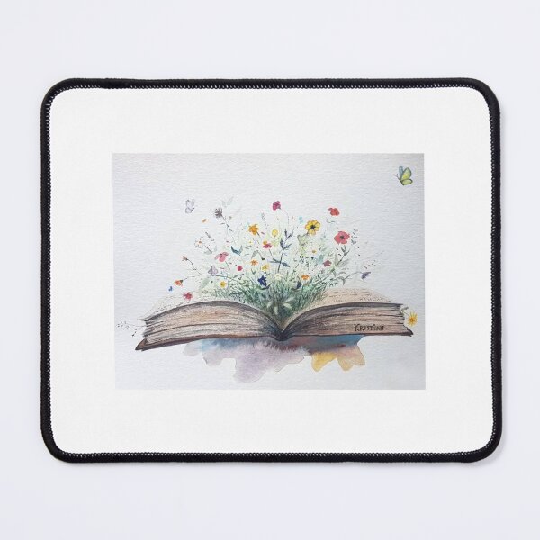Item preview, open flowery book designed and sold by Krystian Valmo.