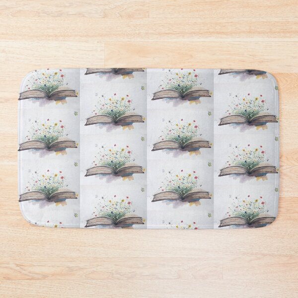 Item preview, open flowery book designed and sold by Krystian Valmo.