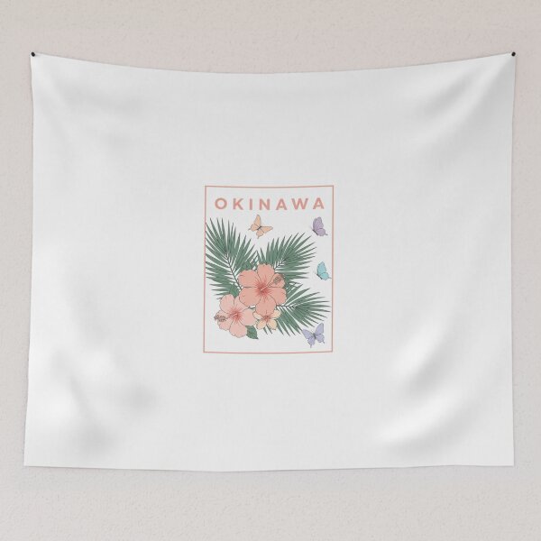 Item preview, Vintage Okinawa Japan Shisa Dogs and Great Wave Sun Art Print - Classic Japanese Souvenir Design, T-shirt Graphic, Home Decor, Travel Gift designed and sold by Colorful-Garden.