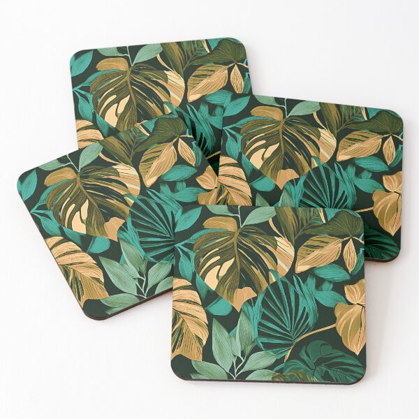 Item preview, Elegantly Exotic Palm Leaves Abstract Aesthetic Art  designed and sold by DEC02.
