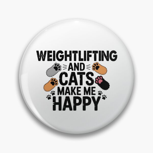 Item preview, Weightlifting And Cats Make Me Happy - Funny Weightlifting Cats Lover designed and sold by Oussinc.