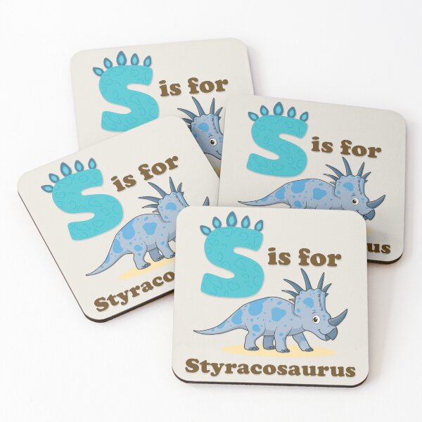 Item preview, S is for Styracosaurus | Cute Dinosaur Alphabet Poster for Kids designed and sold by FilizDesigner.