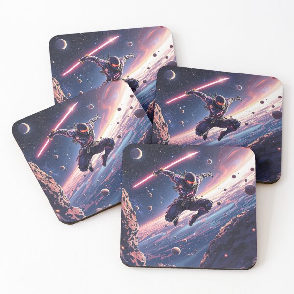 Item preview, Space Ninja with Luminous Katana in Cosmic Adventure designed and sold by NeonMystic.