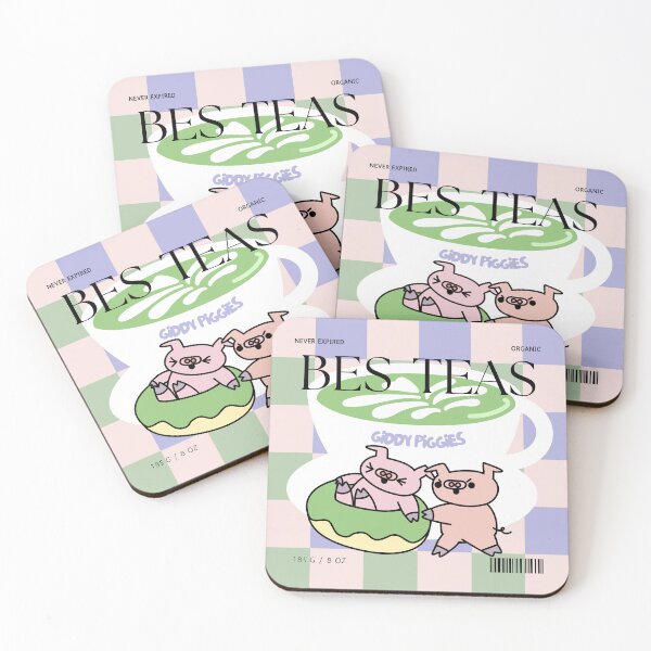 Item preview, Giddy Piggies A Cup of Matcha Bes-Teas designed and sold by Giddy Piggies.