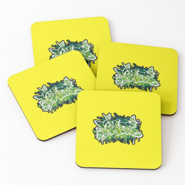 Item preview, Chaos Graffiti – Inverted Green Butterflies designed and sold by Chaos2Art.