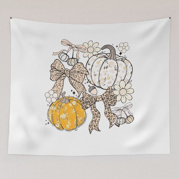 Item preview, Floral Fall Pumpkin Coquette designed and sold by Nemethadrian.