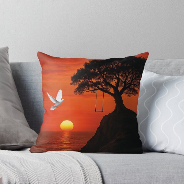 Item preview, romantic sunset by the sea, dove of peace designed and sold by Mauswohn.