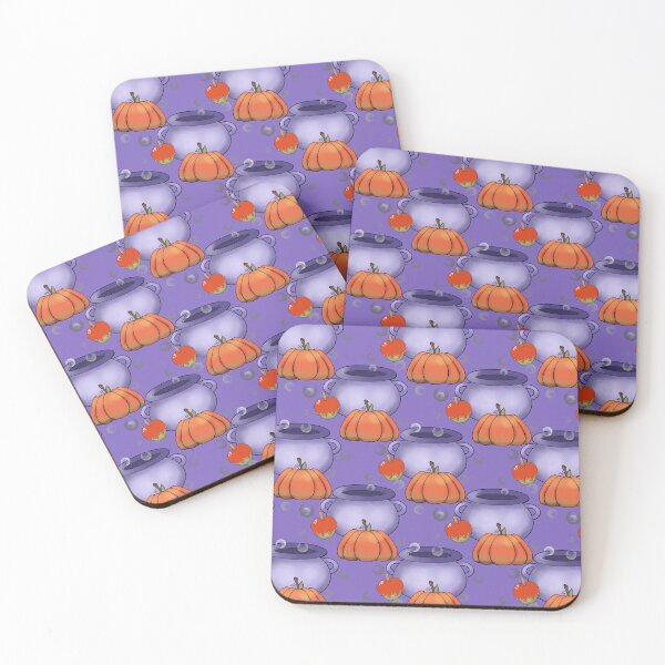 Item preview, Halloween Pumpkin and Caldron Pattern on Purple designed and sold by Artistestella.