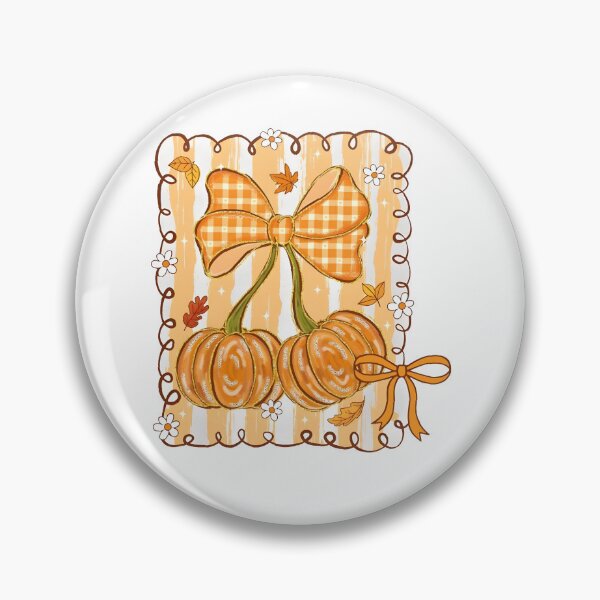 Item preview, Floral Pumpkin Cherry Bow Fall designed and sold by Nemethadrian.