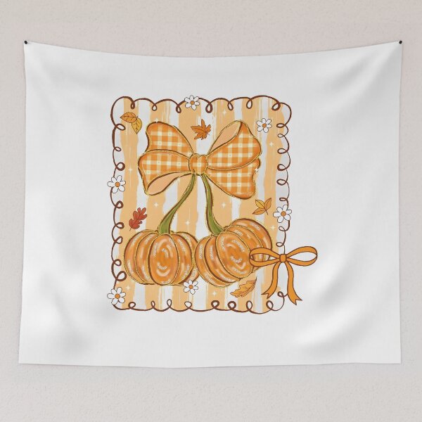 Item preview, Floral Pumpkin Cherry Bow Fall designed and sold by Nemethadrian.