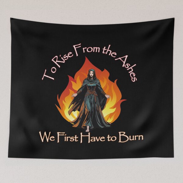 Item preview, To Rise From the Ashes, Witchy, Feminist Protest Design designed and sold by Kristi Brooks.