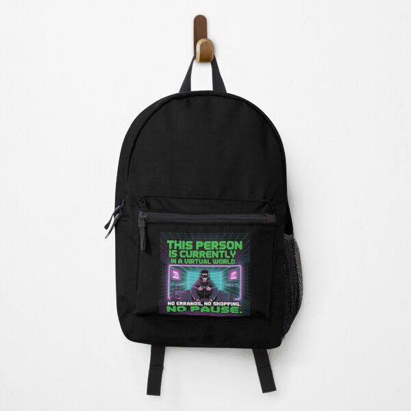 Item preview, funny gamer  This person is currently living in a virtual world No errands, no shopping, no pause designed and sold by Uglyandcute.