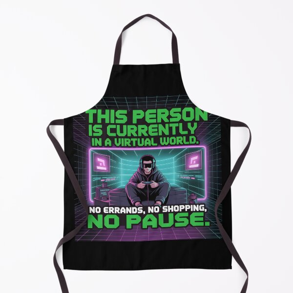 Item preview, funny gamer This person is currently living in a virtual world No errands, no shopping, no pause designed and sold by Uglyandcute.