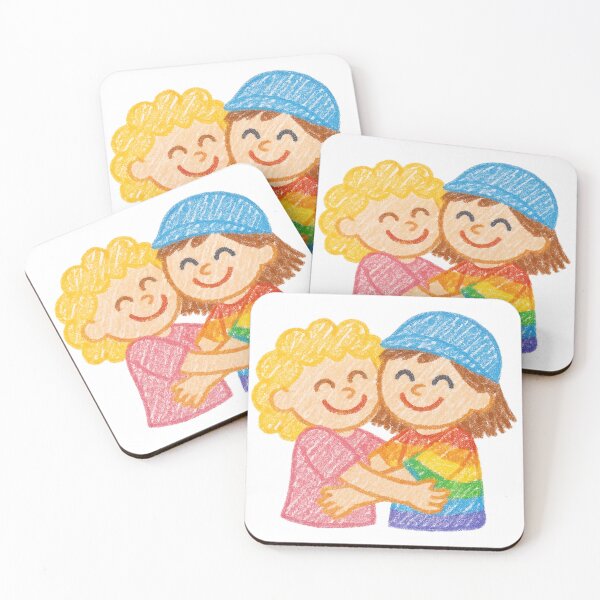Item preview, Two gills hug designed and sold by PUN-RUS-SORN.