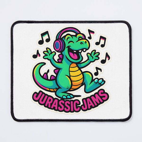 Item preview, Jurassic Jams - Meme of a lizard listening to music designed and sold by SassyArtistry.