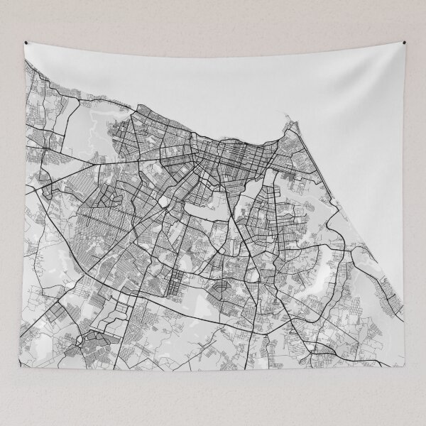 Item preview, Fortaleza City Map of Ceará, Brazil - Light designed and sold by deMAP.