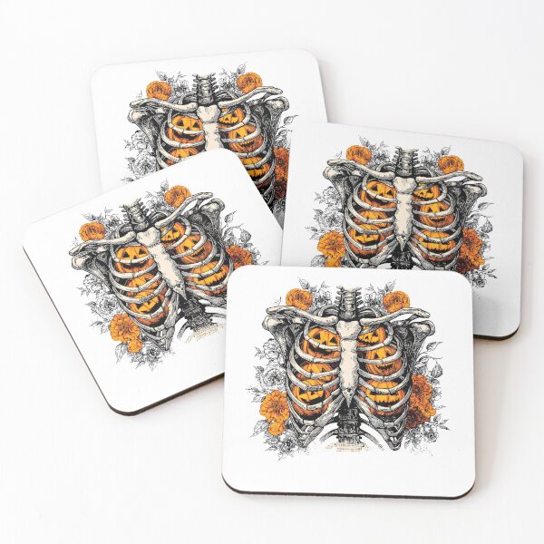 Item preview, Floral Ribcage Pumpkins designed and sold by Nemethadrian.