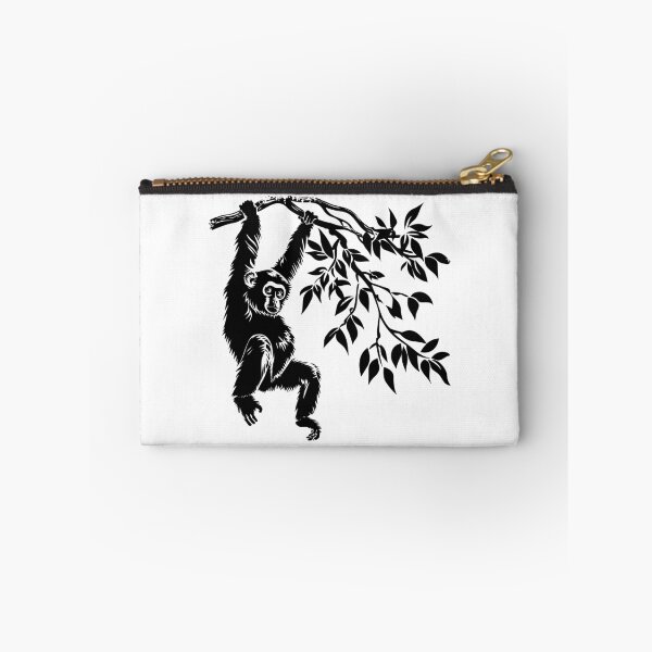 Item preview, Monkey Hanging from Tree | Jungle Animal Line Art Illustration designed and sold by inkoutninja.