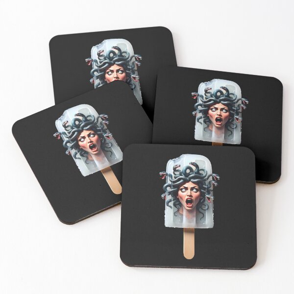 Item preview, Medusa The Gorgon Popsicle designed and sold by Funny Vintage Stickers And T-Shirts.