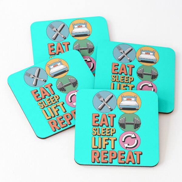 Item preview, Eat Sleep Lift Repeat – Fitness Cycle Design designed and sold by GENX-AUTISM-DAD.