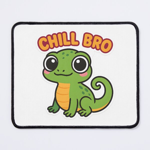Item preview, Chill Bro - Meme of a cute baby lizard designed and sold by SassyArtistry.
