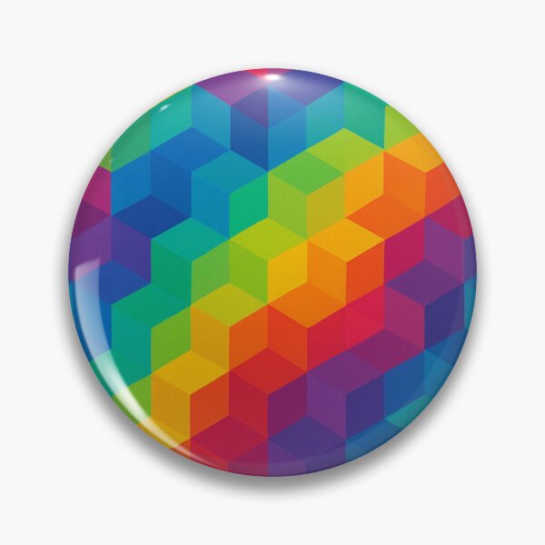 Item preview, Seamless Rainbow Hexagon Pattern – Vibrant Geometric Illusion designed and sold by Marcelware.