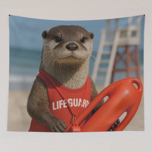Item preview, funny lifeguard on the beach designed and sold by Mauswohn.