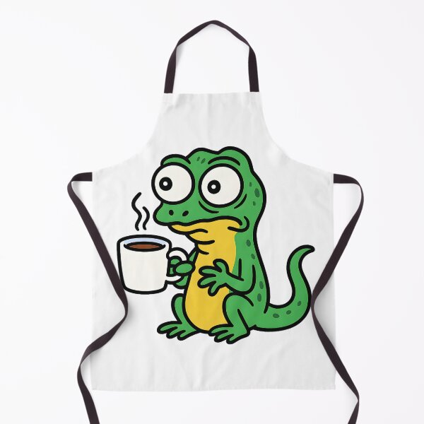 Item preview, Need caffeine - Meme of trembling lizard holding cup of coffee or espresso designed and sold by SassyArtistry.