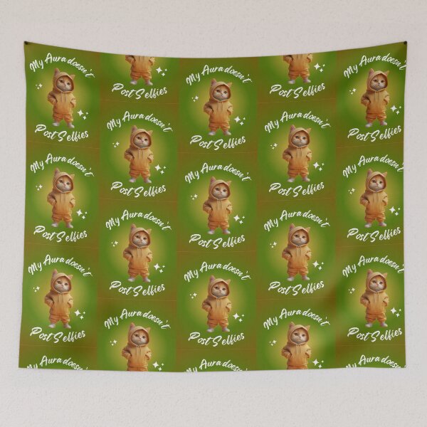 Item preview, Cute Attitude Cat – Aura Not Selfies Quote designed and sold by Pallavii.