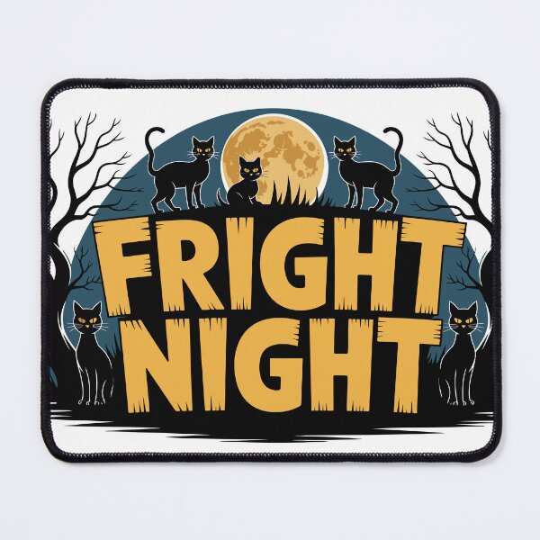 Item preview, Fright Night with Black Cats and Full Moon Halloween, fright night, black cats, full designed and sold by rsdesignacademy.