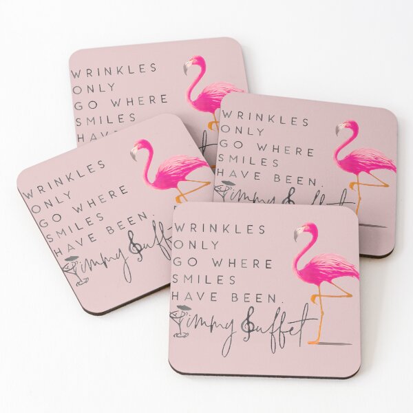 Item preview, Cute Flamingo Wrinkles Go Where Smiles Have Been Positive Aging Design designed and sold by RicoTurcotte.