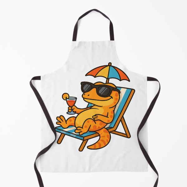 Item preview, Cool Lizard Meme Relaxing On Beach Chair designed and sold by SassyArtistry.