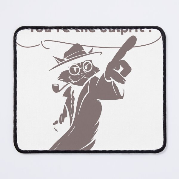 Item preview, Detective Cat – You're the Culprit! designed and sold by studio902.