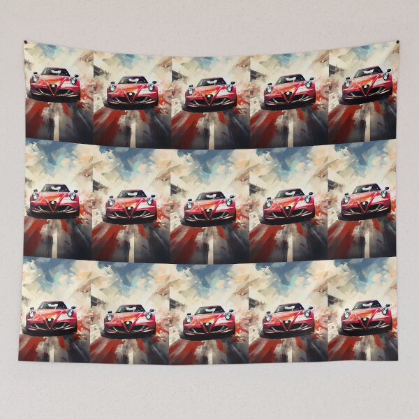 Item preview, Italian Sports Car Powers Down Dramatic Straight designed and sold by RevUpDesign.