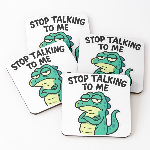 Item preview, Stop Talking To Me Lizard Meme designed and sold by SassyArtistry.