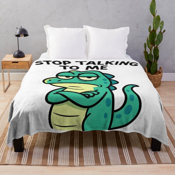 Item preview, Stop Talking To Me Lizard Meme designed and sold by SassyArtistry.