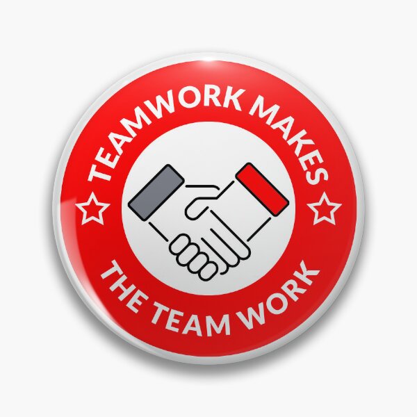 Item preview, Teamwork Makes the Team Work - Red designed and sold by TxCrapCatchers.