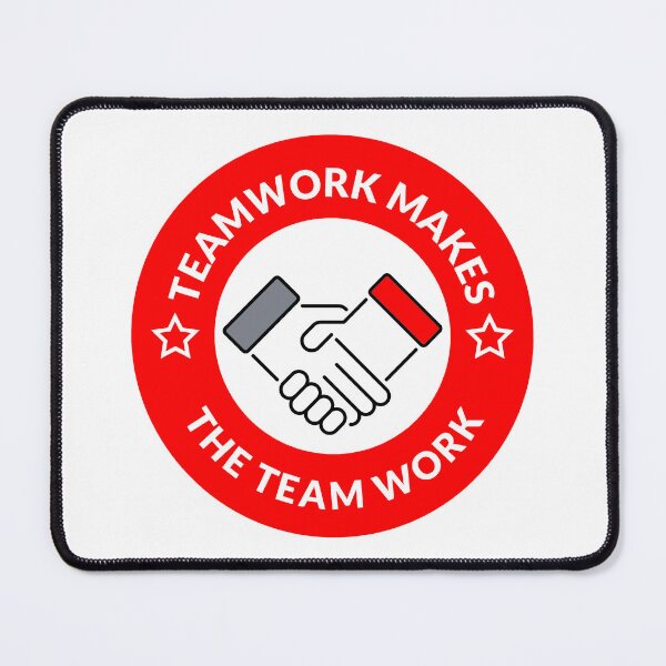 Item preview, Teamwork Makes the Team Work - Red designed and sold by TxCrapCatchers.