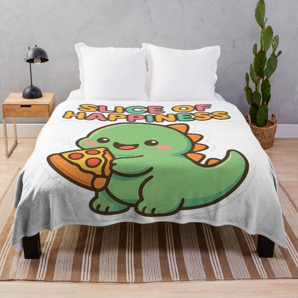 Item preview, Slice of Happiness Cute Dinosaur Lizard Meme designed and sold by SassyArtistry.