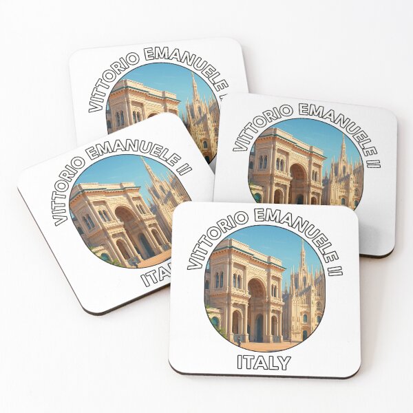 Item preview, Galleria Vittorio Emanuele II Milan Italy – Iconic Landmark Illustration designed and sold by inkNext.
