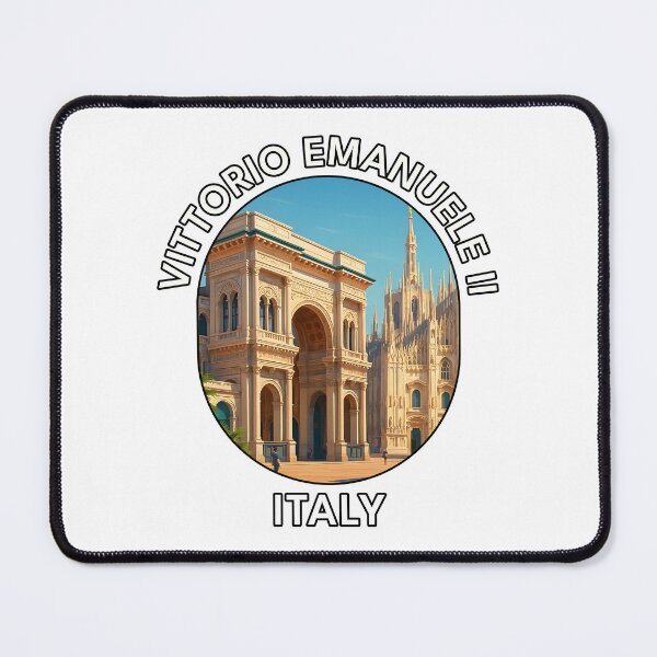 Item preview, Galleria Vittorio Emanuele II Milan Italy – Iconic Landmark Illustration designed and sold by inkNext.